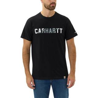 Carhartt Men's Force Flex Block Logo T-Shirt S/S Black, S