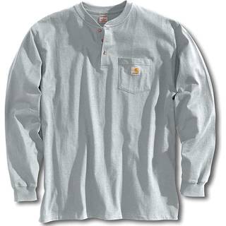 Carhartt Workwear Pocket Henley L/S Longsleeve Herrer størrelse L farve grå