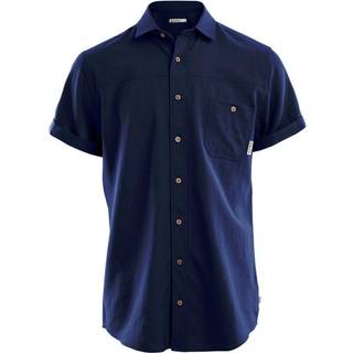 Aclima Men's LeisureWool Short Sleeve Shirt Navy Blazer, XL