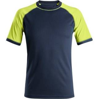 Snickers 2505 neon t-shirt navy/neongul M