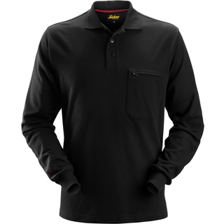 Snickers 2660 protecwork, langærmet polo shirt navy M
