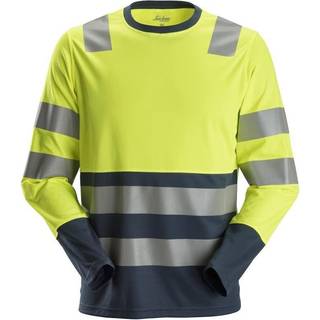 Snickers Workwear 2433 T-shirt Bemærk, gul/marineblå Hi-Vis, gul/marine