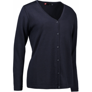 ID 0643 Cardigan merino dame Navy XL