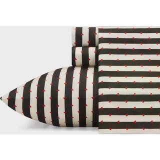 Betsey Johnson - King Sheets Silky & Lightweight Bedding Fade & Wrinkle Resistant (Wonderland Stripe King)