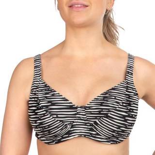 Trofe Graphic Nice Underwired Bikini Bra - Black/White - D 40