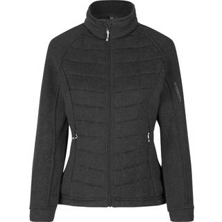 ID 0827 Fleecejakke quiltet dame Grafit melange XL