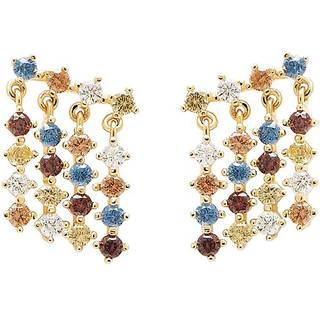 PDPAOLA Willow Øreringe 18 kt. Forgyldt Sølv AR01-293-U - Dame - 925 Sterling Sølv