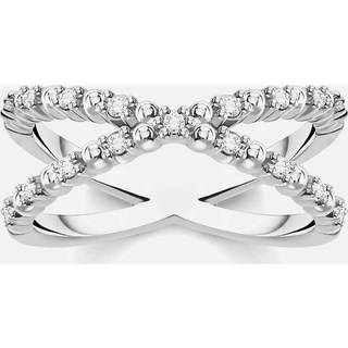 Thomas Sabo TR2318-051-14 Damenring Kugeln mit weißen Steinen