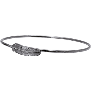 Heiring Fjer Armring Oxideret 29-7-77OX