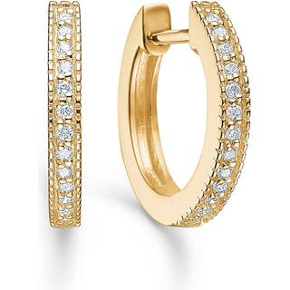 Mads Z - Poetry Hoops i 14 kt guld m. i alt 0,10 ct.