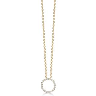 Mads Z - Diamond Halo vedhæng 14 kt hvidguld m. i alt 0,20ct