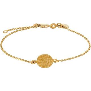 Nordahl Jewellery - TWO-SIDED52 armbånd i forgyldt sølv m. plade