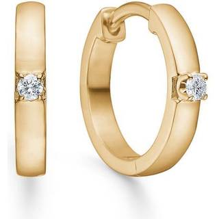 CROWN Alliance øreringe i 14 kt guld m. diamanter i alt 6 x 0,02 ct