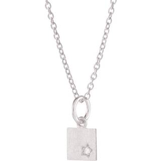 Diamond Square Sterling Sølv Halskæde fra Pernille Corydon