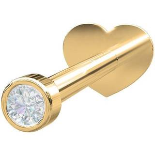 Piercing smykker - Pierce52 labret piercing i 14kt. guld med diamant