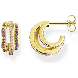 Thomas Sabo CR663-973-7 Damen-Ohrringe Goldfarben Farbige Steine