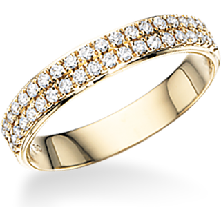 Dazzling - 14 kt guld ring med i alt 0,32 ct W/Si