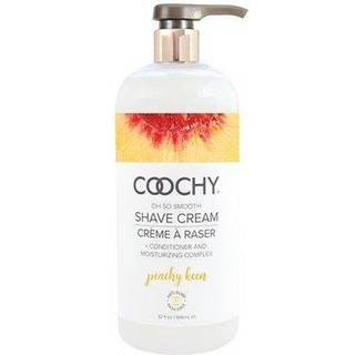 COOCHY Intim barbercreme | Shave Conditioner & Moisturizer for Face & Body | Ideel til følsom hudpleje anti-bump | Peachy ivrig 32 oz