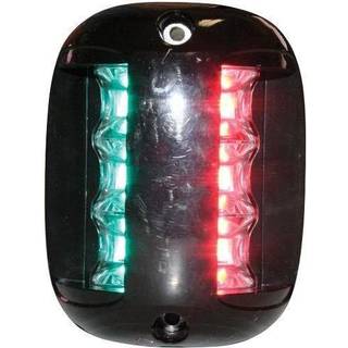 Kombinationslanterne til central montering Lalizas FOS LED 20 Bi-color light, 3 W, 12 - 24 V, 112.5°, sort plast, 104 x 78 x 45 mm, rød/grøn, til både &lt;20 meter + lyskilde LED 3 W