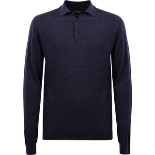J.Lindeberg Noel Light Merino Polo Shirt Navy