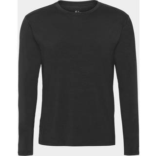 T-shirt Herre langærmet sort str. M