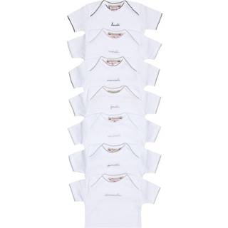 Bonpoint Baby set of 7 cotton onesies - white - M 6