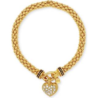 Ni West Women's Boxed Armb?nd Pave Heart Stretch Gold/Crystal