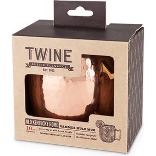 Twine hamrade koppar Moskva mulmugg kopparkoppar för Moskva mulor koppar bar vagn tillbehör 16 oz