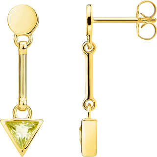 Thomas Sabo Ohrstecker - Glam and Soul - Dreieck Grün - H2038-414-33 - gold