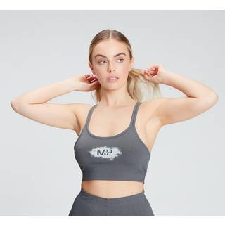 MP Women's Chalk Graphic Sports Bra - Carbon - XS