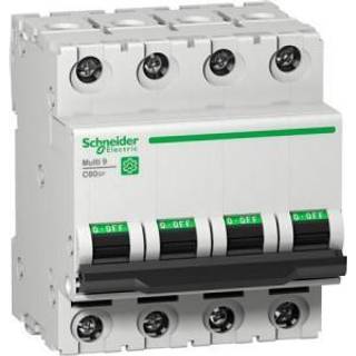 Schneider Automatsikring Multi9 C60sp 3P C-karakteristik 10A 480/277 UL1077