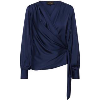 Karmamia Ines Blouse - Slå-om-bluse - Navy