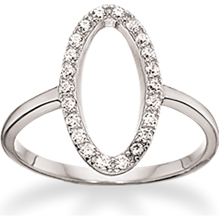 Hjerter Rhodineret Sølv Ring fra Scrouples 724812