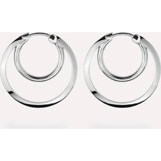 IX Studios Double Hoops Øreringe 22 kt. Sølv DMB0328-RH - Unisex - 925 Sterling Silver