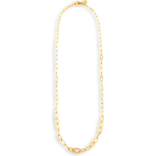 Jane Kønig Row Halskæde 22 kt. Forgyldt Sølv rcn01-aw2100-g_45cm - Dame - 925 Sterling Silver