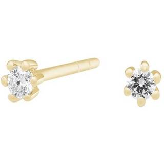 Afrodite ørestikker i 14 kt. guld m. 0,06ct. diamanter