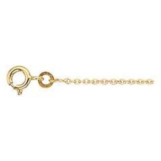 Halskæde - Ankerkæde (rund) i 8 karat guld - trådtykkelse 0,4 mm