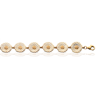 Forgyldt Sølv Armbånd fra Scrouples med Marguerit