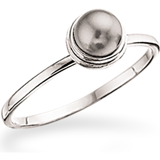 Sterling Sølv Ring fra Scrouples med Grå Perle