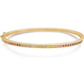 Mads Z Poetry Rainbow 14 kt guld armring med ægte sten