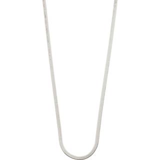 Pilgrim JOANNA flat snake chain halskæde sølvbelagt