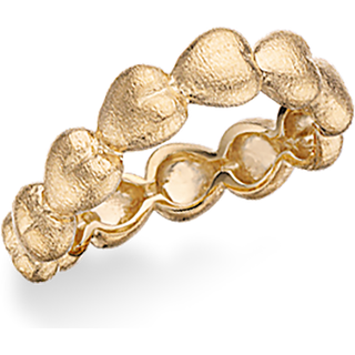Scrouples Hjerter Rustik 14 Karat Guld Ring 710815