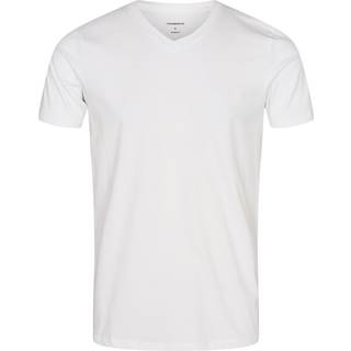 Lindbergh T-shirt m. v-hals i hvid til herre