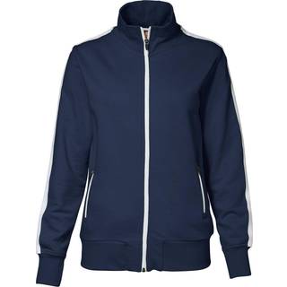 ID 0627 Sweat cardigan kontrast dame Navy M