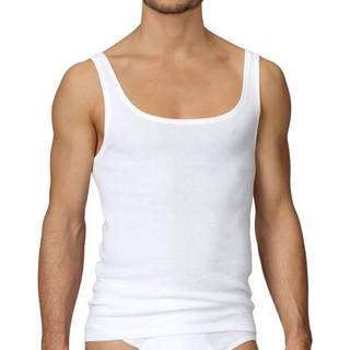 CALIDA Herren Tanktop weiß Reine Baumwolle unifarben