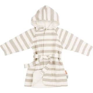 Done by Deer GOTS Stribet Badekåbe Powder 3-4 Y  Lyserød  3-4 år  Unisex
