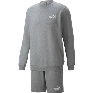 PUMA Herren Trainingsanzug grau Baumwolle & Mix meliert