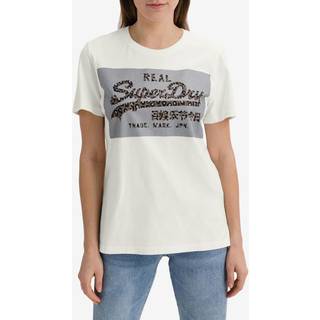 Superdry T-shirt med broderi, Vintage logo og tone i tone-design