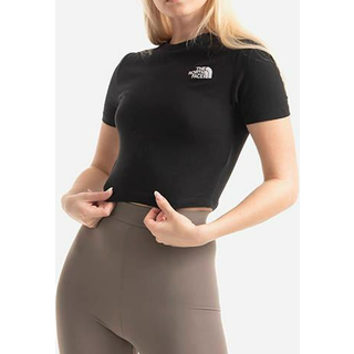 The North Face Women's Crop S/S Tee T-shirt Damer størrelse XS farve sort