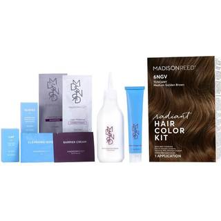 Madison Reed Radiant Hair Color Kit Medium gyldenbrun til 100% gr? d?kning Ammoniakfri 6ngv Toscana Brown Permanent h?rfarvepakke p? 1